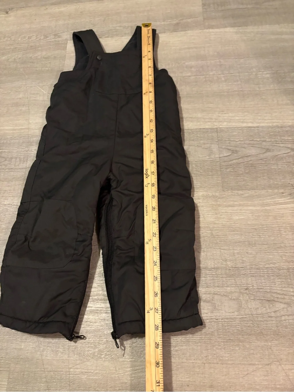 Snow Bib Pants 24 Months Black Insulated Full Zip Adjustable Straps winter